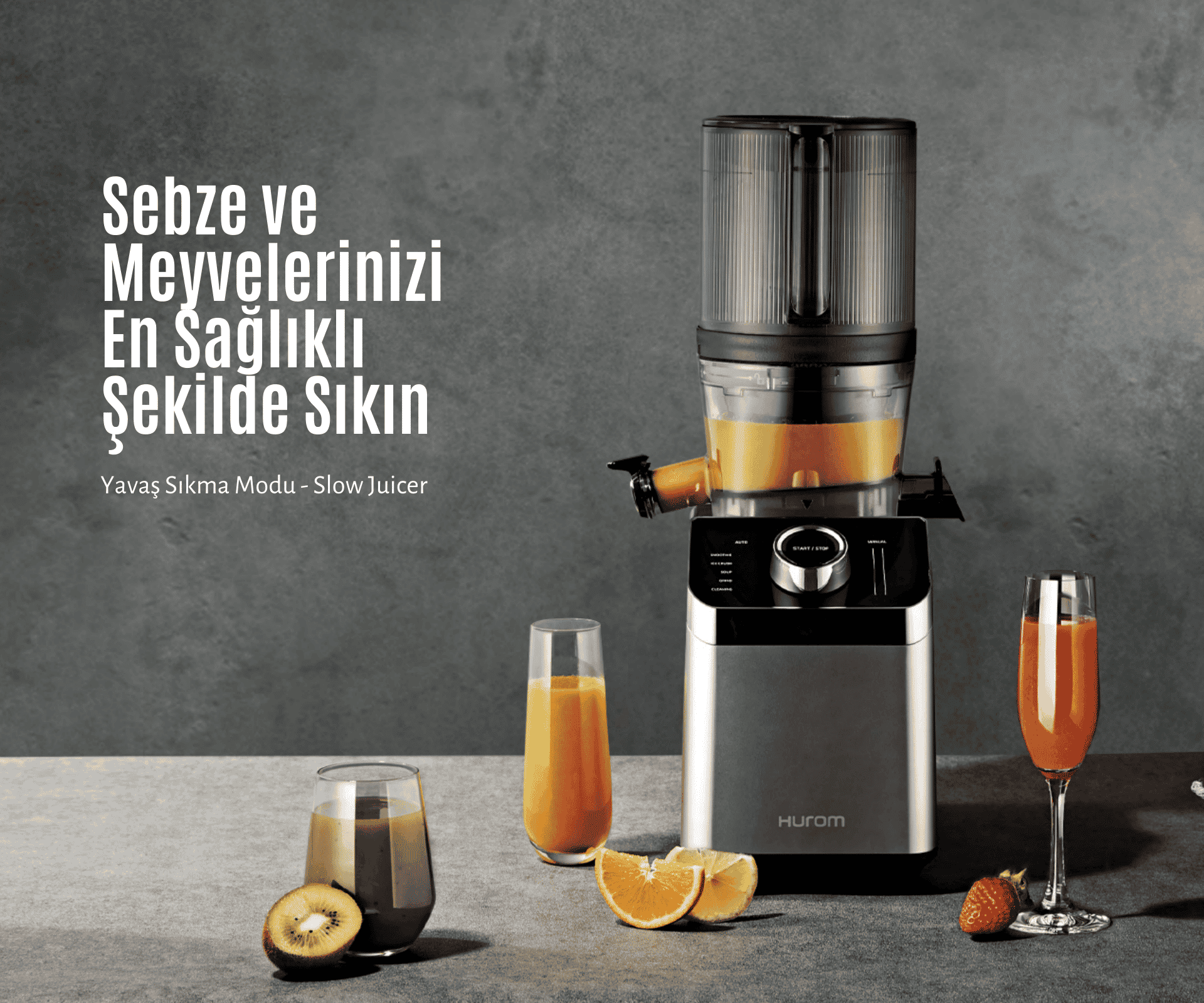 Hurom M100 Modeli Katı Meyve Sıkacağı ve Blender Tanıtım 6