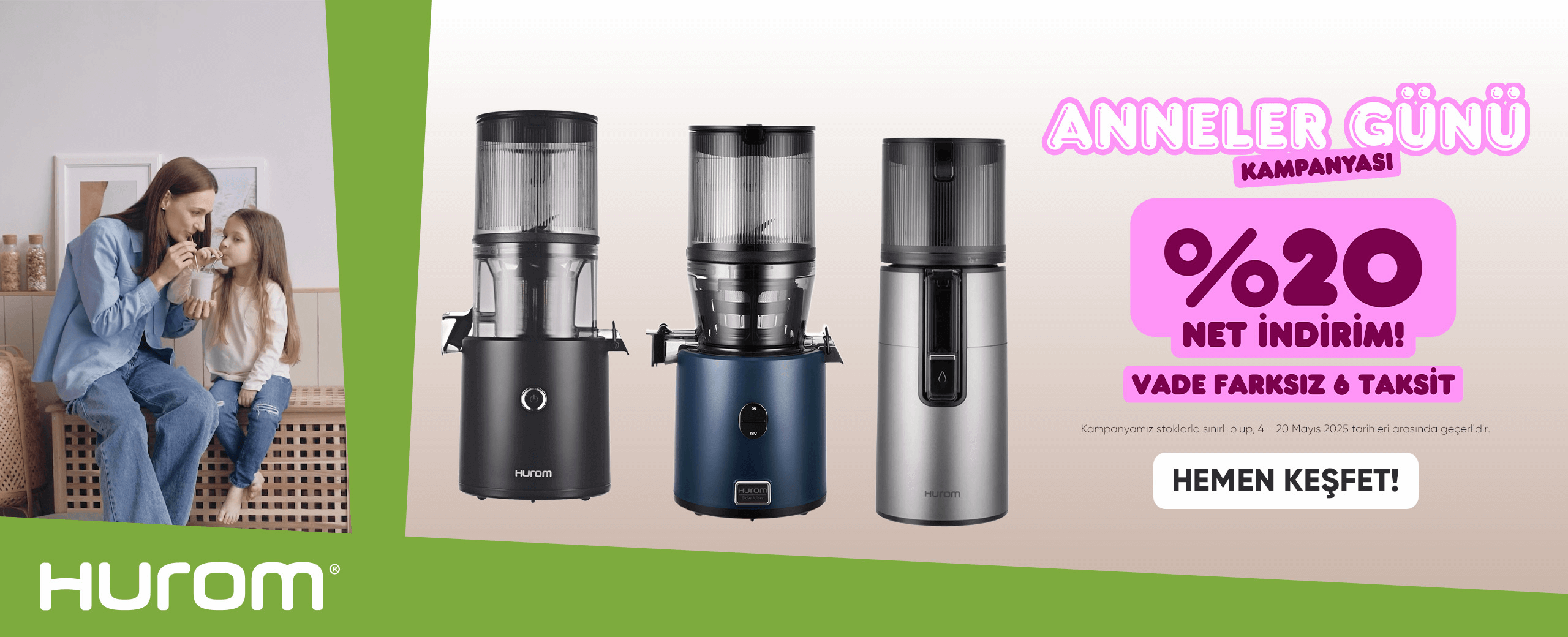 Hurom Kampanya Slide Desktop Anneler Günü